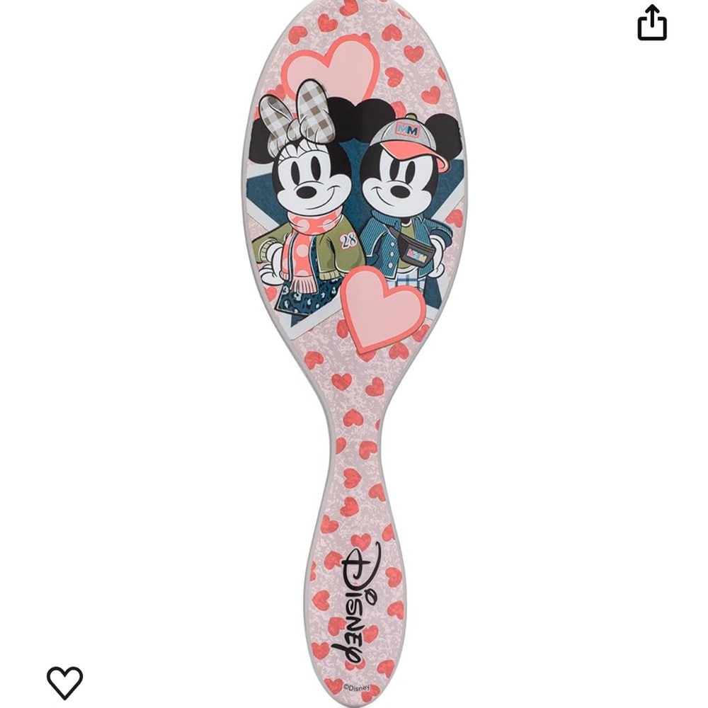 Wet Brush Original Detangler Hair Brush, Mickey & Minnie (Disney Love)